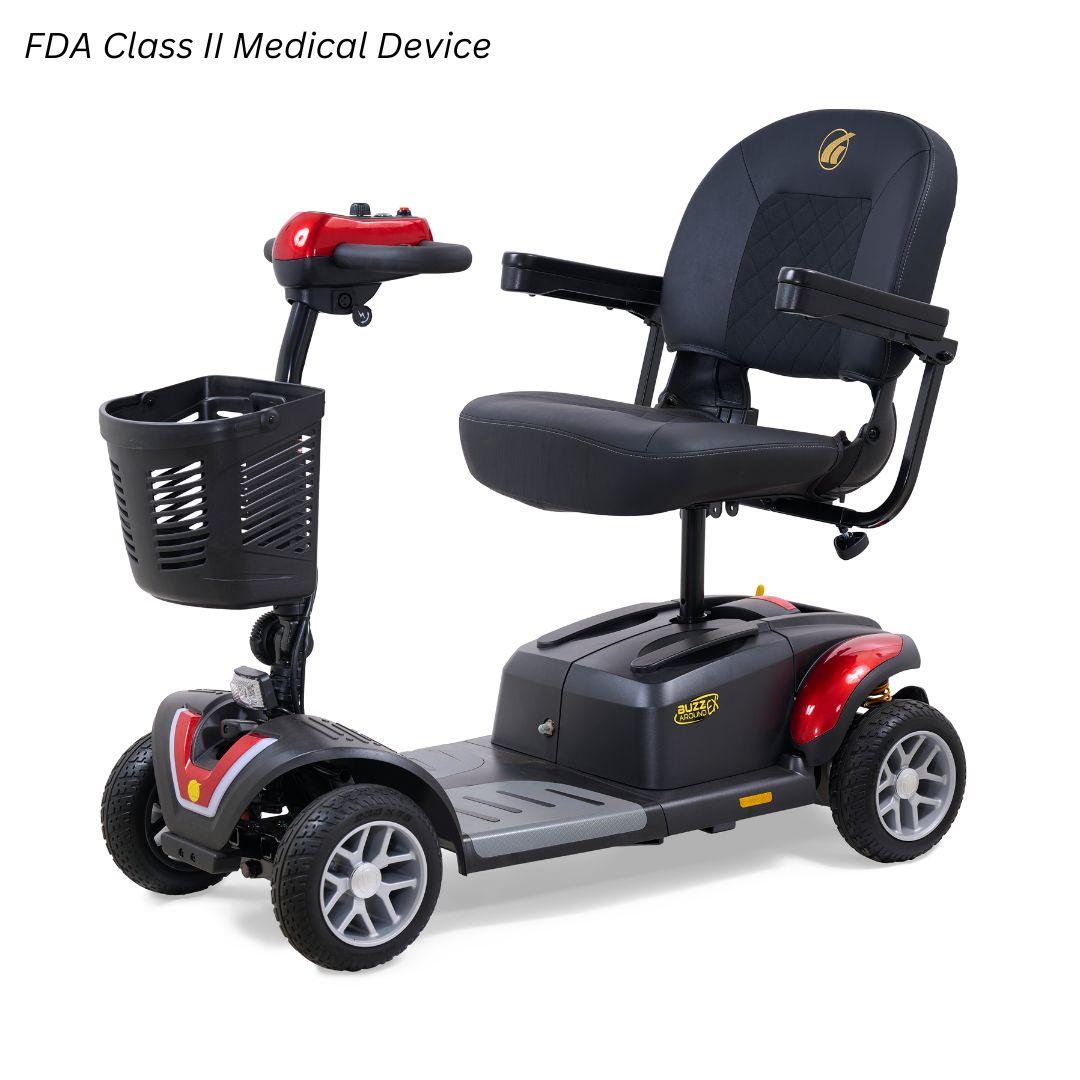 Golden Technologies Buzzaround EX four-wheel mobility scooter