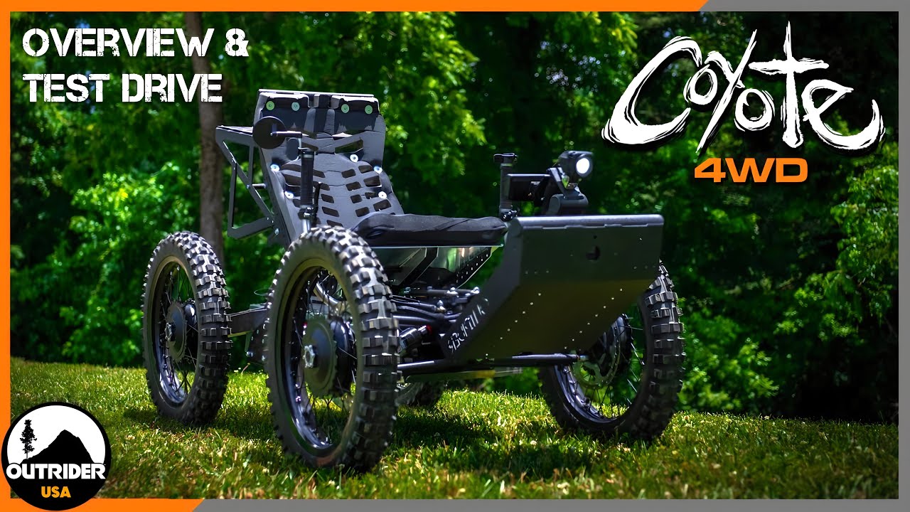 Outrider Coyote 4WD adaptive all-terrain electric vehicle on grass